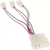 InLine 33005A adapteris PC ventiliatoriams 12V / 5V iki 3 ventiliatorių