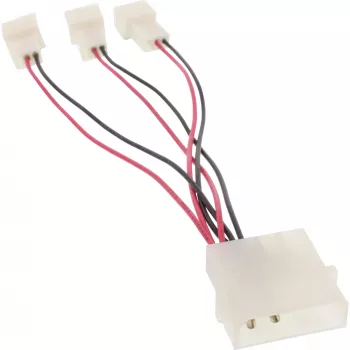 InLine 33005A adapteris PC ventiliatoriams 12V / 5V iki 3 ventiliatorių
