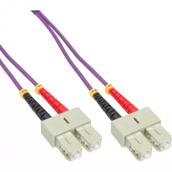 InLine šviesolaidinis dviejų gyslų laidas SC/SC 83502P 50/125µm OM4 2m