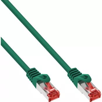 InLine Patch Laidas S/FTP PiMF Cat.6 250MHz PVC varis žalias 30m