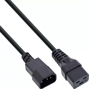 InLine maitinimo adapterio laidas, IEC-60320 C14 į C19, 3x1,5mm², maks. 10A, 0,5m