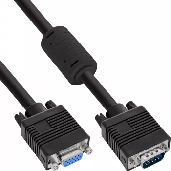InLine S-VGA ilginimo laidas 15HD kištukas / lizdas juodas 2m