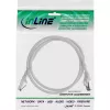 InLine Patch laidas, S/FTP (PiMf), Cat.8.1, 2000MHz, be halogeno, pilkas, 0,5m