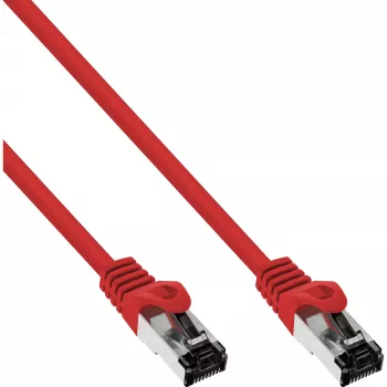 InLine Patch laidas, S/FTP (PiMf), Cat.8.1, 2000MHz, halogen-free, raudonas, 1,5m