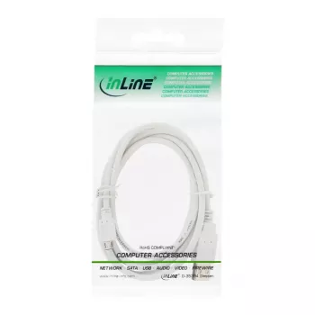 InLine Micro USB 2.0 laidas USB A / Micro-B, baltas, 5 m