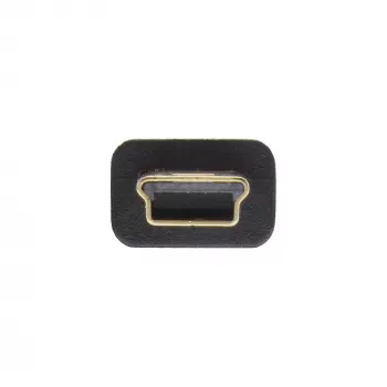 InLine USB 2.0 Mini laidas, A tipas / mini-B (5 kontaktų), juodas/auksinis, 0,5 m