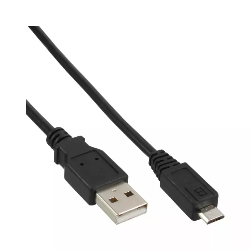 InLine Micro USB 2.0 laidas USB A / Micro-B juodas 3 m