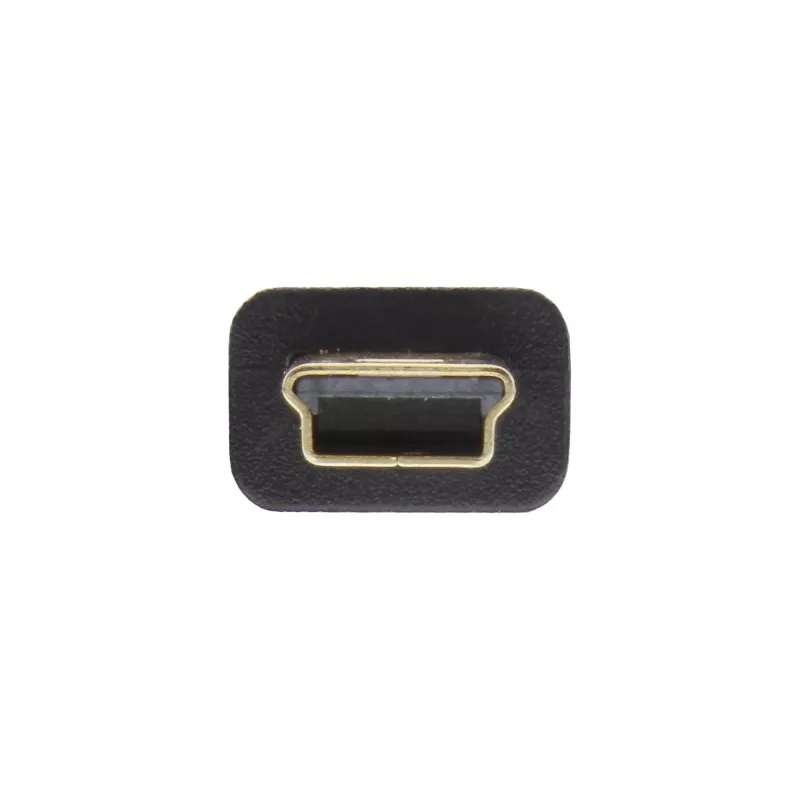 InLine USB 2.0 Mini laidas, A tipo / mini-B (5 kontaktų), juodas/auksinis, 1 m