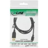 InLine Micro USB 2.0 laidas USB A tipo kištukas / Micro-B kištukas, juodas, 1,5 m