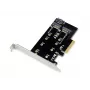 Conceptronic EMRICK 2-in-1 M.2 SSD PCIe adapteris SATA AHCI NVMe