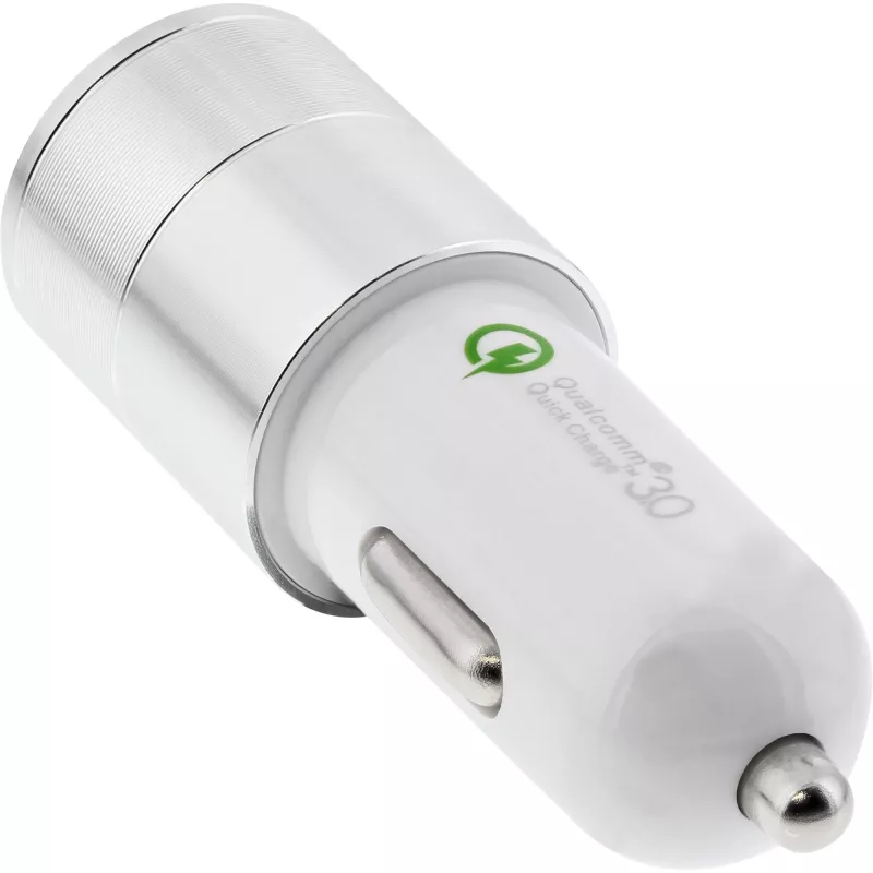 InLine USB automobilinis įkroviklis Quick Charge 3.0, baltas