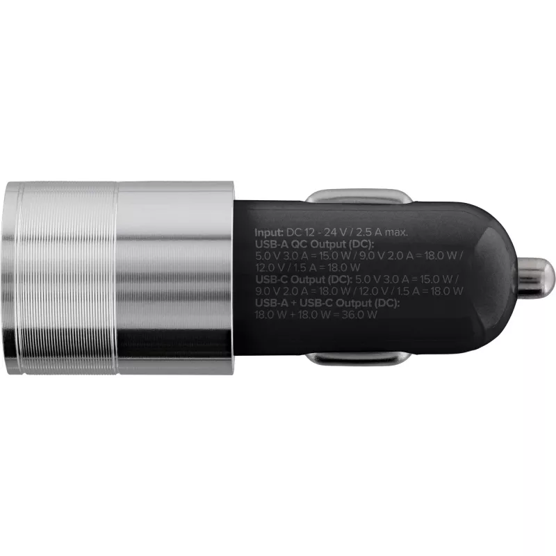 InLine USB automobilinis įkroviklis Quick Charge 3.0, juodas