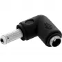 DC adapteris InLine 5,5×2,5 mm kampuotas kištukas–lizdas, 5 V įėjimas, vidaus naudojimui, juodas