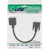 DVI-I adapterio laidas InLine 17301 DVI-I kištukas / DVI-I lizdas + S-VGA lizdas