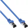 InLine Patch Laidas S/FTP PiMF Cat.8.1 halogen-free 2000MHz mėlynas, 0,5m