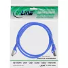 InLine Patch Laidas S/FTP PiMF Cat.8.1 halogen-free 2000MHz mėlynas, 0,5m