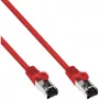 InLine Patch laidas, S/FTP (PiMf), Cat.8.1, 2000MHz, halogen-free, raudonas, 3m
