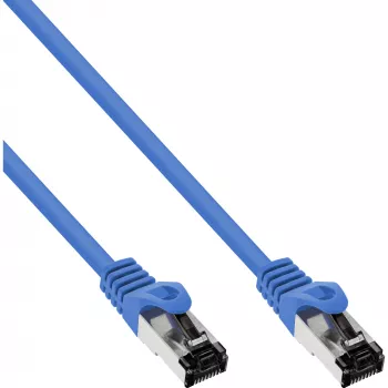 InLine Patch Laidas S/FTP PiMF Cat.8.1 halogen free 2000MHz mėlynas, 1m
