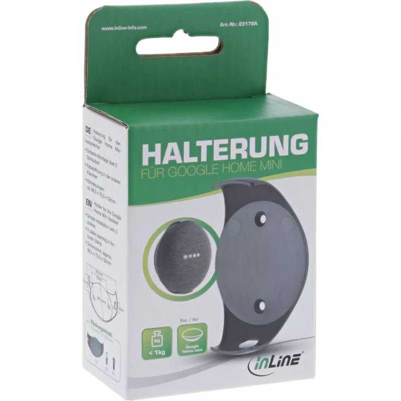 InLine sieninis laikiklis Google Home Mini 23178A