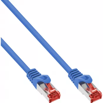 InLine Patch Laidas S/FTP PiMF Cat.6 250MHz varis halogen-free mėlynas 10m