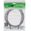 InLine Patch laidas plonas, Cat.6A, S/FTP, TPE (LSZH) lankstus, PoE, juodas, 3m