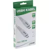InLine USB4 laidas, USB-C vyriškas/vyriškas, PD 240W, 8K60Hz, TPE, baltas, 1m
