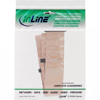 InLine SCSI U320 juostinis kabelis, 68 kontaktų, 2 įrenginiams su terminatoriumi