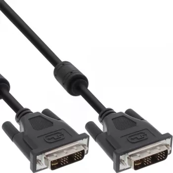 DVI-I laidas InLine, 18+5 M/M, Single Link, 2 ferito žiedai, 2 m