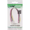 InLine vidinis maitinimo Y laidas 1x 5.25 colio Molex / 2x 3.5 colio lanksčiojo disko jungtis 0,20 m