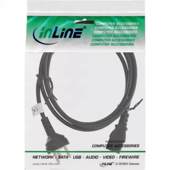 InLine maitinimo laidas Danijos Type K kištukas / 3 kontaktų IEC C13, 1,8 m