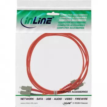 InLine Fiber Optic Duplex kabelis SC/SC 50/125µm OM2 15m