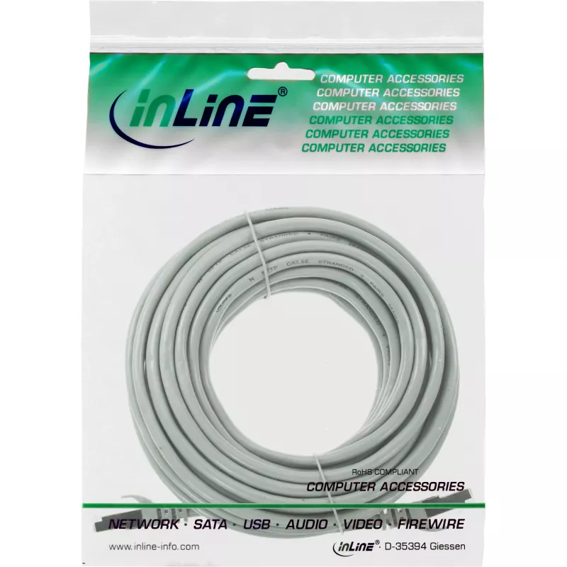 InLine Patch Laidas U/UTP Cat.5e pilkas 5m