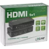 InLine HDMI jungiklis 5 prievadų 4K2K@60Hz HDCP 2.2 Juodas