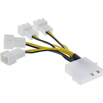 Maitinimo adapterio kabelis Molex InLine 33341A 0,05 m 4x ventiliatoriaus jungtis