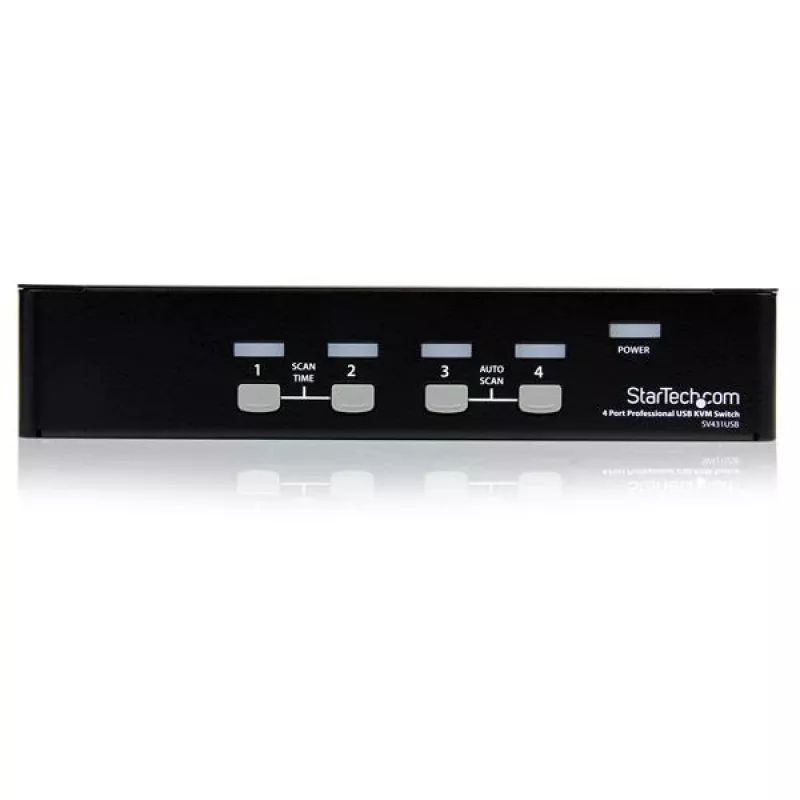 StarTech.com 4 prievadų profesionalus VGA USB KVM jungiklis su USB šakotuvu