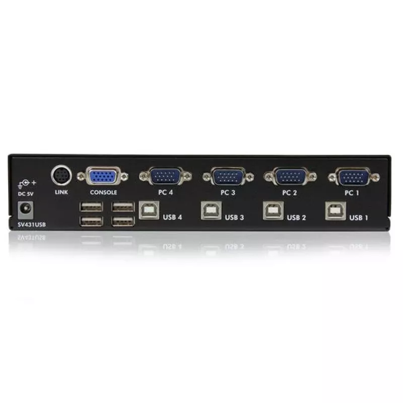 StarTech.com 4 prievadų profesionalus VGA USB KVM jungiklis su USB šakotuvu