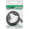 InLine HDMI-DVI laidas 19 kontaktų kištukas / 18+1 kištukas su ferito žiedu juodas 1,8 m