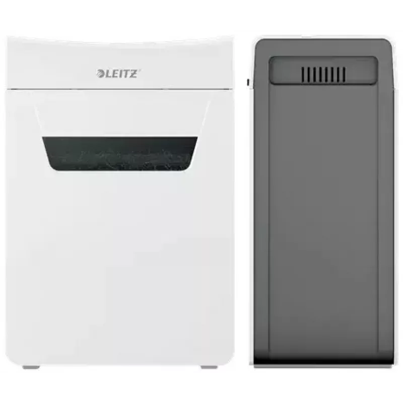 Popieriaus smulkintuvas LEITZ IQ Protect Premium 6M P5 — mikro smulkinimas, 18 l, liečiamasis valdymas, 351×204×355 mm