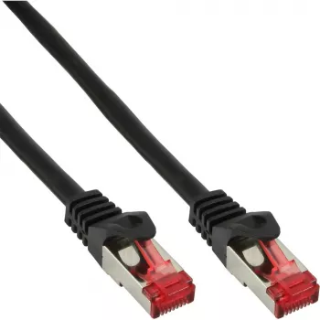 InLine Patch Laidas S/FTP PiMF Cat.6 250MHz PVC CCA juodas 0,3m