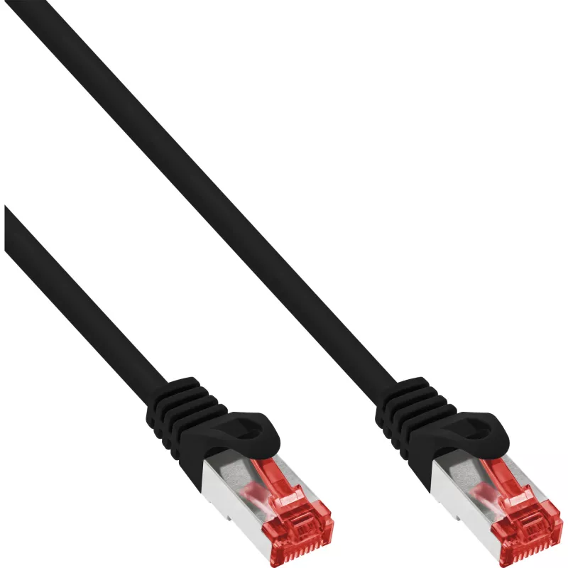 InLine Patch Laidas S/FTP PiMF Cat.6 250MHz PVC CCA juodas 3m