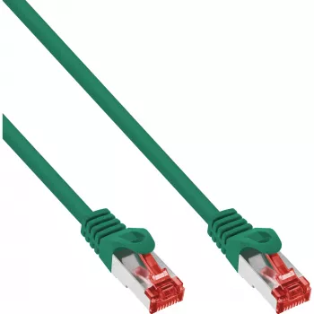 InLine Patch Laidas S/FTP PiMF Kat.6 250MHz PVC CCA žalias 5m