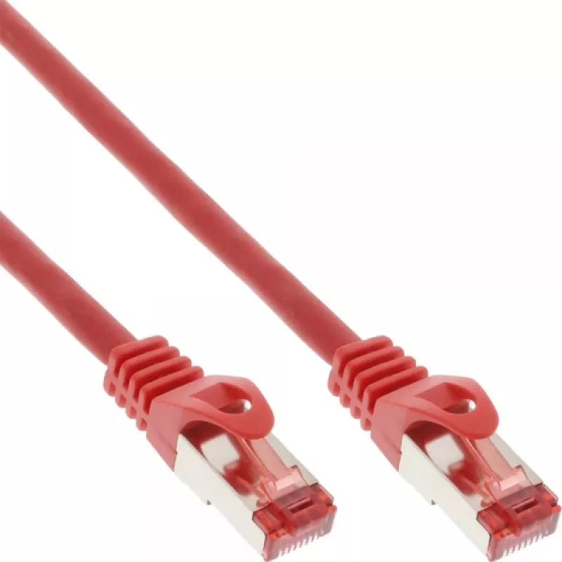 InLine Patch Laidas S/FTP PiMF Cat.6 250MHz PVC CCA raudonas 2m