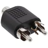 Garso adapteris RCA moteriška / 2x RCA vyriški InLine 99311