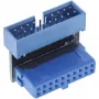 InLine USB 3.0 vidinis adapteris motininės plokštės jungtis patinas į patelę, kampu į viršų 33448O