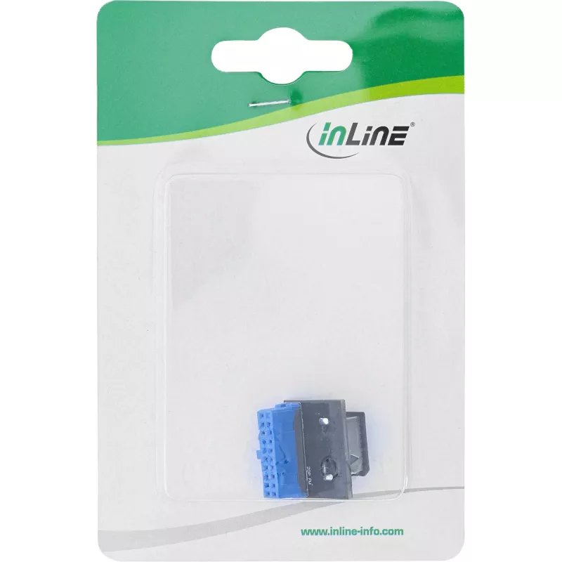 InLine USB 3.0 į USB 3.1 priekinio skydelio Key-A adapteris tiesus vidinis