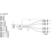 InLine SAS kabelis Mini SAS SFF8087 į 4x SATA tiesioginis OCR 0,5 m