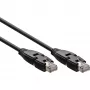 InLine 180° jungiamasis kabelis S/FTP PiMF Cat.6A 500MHz halogen-free varis juodas 1m
