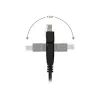 InLine 180° jungiamasis kabelis S/FTP PiMF Cat.6A 500MHz halogen-free varis juodas 1m