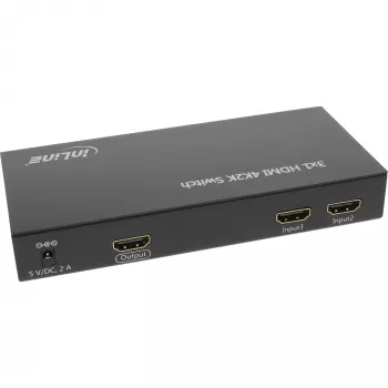 InLine HDMI jungiklis 3 IN 1 OUT signalas 4K2K 3D HD Audio