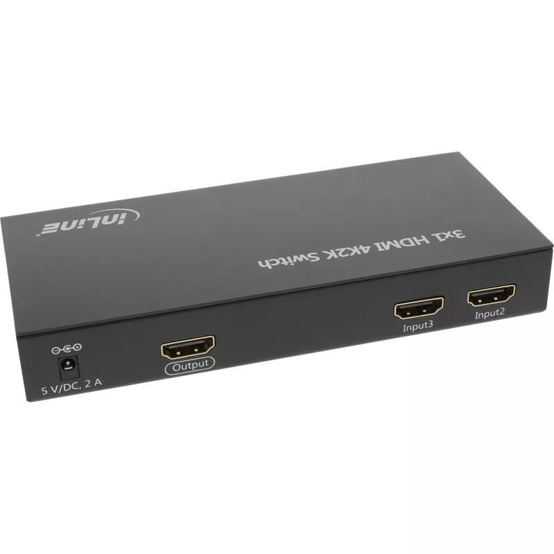 InLine HDMI jungiklis 3 IN 1 OUT signalas 4K2K 3D HD Audio